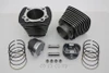 V-Twin - 11-0595 - 883cc to 1200cc Cylinder and Piston Conversion Kit Black