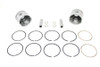 V-Twin - 11-1652 - Replica 74 inch Overhead Valve Piston Set .005 Oversize