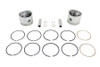 V-Twin - 11-1652 - Replica 74 inch Overhead Valve Piston Set .005 Oversize