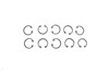 V-Twin - 12-0929 - Piston Wrist Pin Lock - Fits 1978-1985 Harley-Davidson XL, 1979-1983 FLT, 1982-1983 FXR, 1978-1984 FL, FX