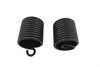 V-Twin - 13-9209 - Black Auxiliary Seat Spring Set - Fits 1937-1948 Harley-Davidson UL, 1936-1952 WL, 1936-1940 EL, 1941-1957 FL