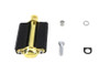 V-Twin - 17-0347 - Bicycle Kick Starter Pedal and Axle Assembly Brass Plated