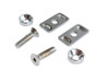 V-Twin - 2000-6 - Chrome Swingarm End Plate Adjuster Hardware Kit