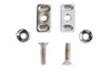 V-Twin - 2000-6 - Chrome Swingarm End Plate Adjuster Hardware Kit