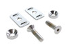V-Twin - 2000-6 - Chrome Swingarm End Plate Adjuster Hardware Kit