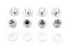 V-Twin - 2019-8 - Rocker Arm Slotted Chrome Cover Plug Kit
