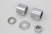 V-Twin - 2022-5 - Front Axle Spacer Kit Smooth Style Chrome