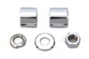 V-Twin - 2022-5 - Front Axle Spacer Kit Smooth Style Chrome