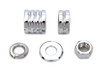 V-Twin - 2029-5 - Front Axle Spacer Kit Groove Style Chrome