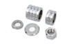 V-Twin - 2029-5 - Front Axle Spacer Kit Groove Style Chrome