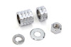 V-Twin - 2029-5 - Front Axle Spacer Kit Groove Style Chrome