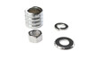 V-Twin - 2033-4 - Front Axle Spacer Kit Groove Style Chrome