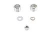 V-Twin - 2035-5 - Chrome Groove Style Front Axle Spacer Kit