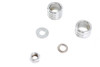 V-Twin - 2035-5 - Chrome Groove Style Front Axle Spacer Kit