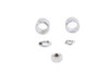 V-Twin - 2036-5 - Front Axle Spacer Kit Smooth Style Chrome V-Twin - 2036-5 - Front Axle Spacer Kit Smooth Style Chrome