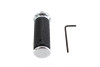 V-Twin - 21-0758 - 2.5 Long Shifter Footpeg with Chrome End Caps