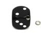 V-Twin - 21-0939 - Black Dice Style Shifter Knob - Fits 1941-1984 Harley-Davidson FL, 1936-1973 G, 1936-1952 W
