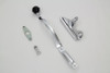 V-Twin - 21-0995 - Chrome Tank Hand Shifter Kit