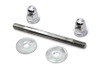V-Twin - 2128-5 - Gas Tank Mount Kit Acorn Type Chrome