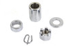 V-Twin - 2150-5 - Chrome Rear Axle Nut Kit