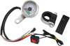Drag Specialties - 1-7/8" Mini Electronic Speedometer w/ Indicator Lights - Polished