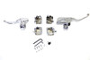 V-Twin - 22-0600 - Handlebar Control Kit Chrome - Fits 2015-2017 Harley-Davidson FLST, FXSB, FXST, FLS