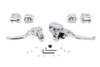 V-Twin - 22-0602 - Handlebar Control Kit Chrome - Fits 2017-2020 Harley-Davidson FLHT, FLHX, FLHR
