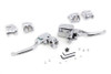 V-Twin - 22-0602 - Handlebar Control Kit Chrome - Fits 2017-2020 Harley-Davidson FLHT, FLHX, FLHR
