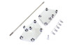 V-Twin - 22-0675 - Extended Forward Control Kit Chrome - Fits 2000-2017 Harley-Davidson FLST, FXST
