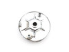V-Twin - 22-0708 - Rear Mechanical Brake Backing Plate Kit Chrome - Fits 1937-1948 Harley-Davidson VL, 1936-1940 EL, 1941-1957 FL