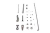 V-Twin - 22-0734 - Mechanical Rear Brake Kit Parkerized - Fits 1941-1957 Harley-Davidson FL, 1936-1952 EL
