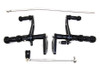 V-Twin - 22-0778 - Billet Forward Control Kit Black - Fits 2003-2013 Harley-Davidson FXD, 2000-2012 FXDL