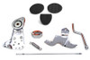 V-Twin - 22-0833 - Chrome Foot Clutch Assembly - Fits 1965-1978 Harley-Davidson FL