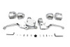 V-Twin - 22-0877 - Chrome Handlebar Control Kit - Fits 2007-2011 Harley-Davidson FLST, FXST, FXDWG, FXD