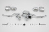 V-Twin - 22-0877 - Chrome Handlebar Control Kit - Fits 2007-2011 Harley-Davidson FLST, FXST, FXDWG, FXD