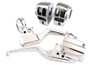 V-Twin - 22-0880 - Chrome Handlebar Control Kit - Fits 2008-2013 Harley-Davidson FLT