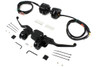 V-Twin - 22-1163 - Handlebar Control Kit Black - Fits 2007-2011 Harley-Davidson FLST, FXST