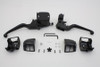 V-Twin - 22-1165 - Contour Style Handlebar Control Kit Black - Fits 1996-2006 Harley-Davidson FXST, 1996-2003 XL, 1996-2006 FLST, FXDWG, FXD
