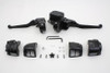 V-Twin - 22-1165 - Contour Style Handlebar Control Kit Black - Fits 1996-2006 Harley-Davidson FXST, 1996-2003 XL, 1996-2006 FLST, FXDWG, FXD