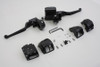 V-Twin - 22-1165 - Contour Style Handlebar Control Kit Black - Fits 1996-2006 Harley-Davidson FXST, 1996-2003 XL, 1996-2006 FLST, FXDWG, FXD