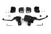 V-Twin - 22-1166 - Contour Style Handlebar Control Kit Black - Fits 1996-2006 Harley-Davidson FXST, 1996-2003 XL, 1996-2006 FLST, FLT, FXDWG, FXD