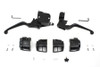 V-Twin - 22-1166 - Contour Style Handlebar Control Kit Black - Fits 1996-2006 Harley-Davidson FXST, 1996-2003 XL, 1996-2006 FLST, FLT, FXDWG, FXD