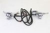 V-Twin - 22-1169 - Chrome Handlebar Control Kit - Fits 2008-2013 Harley-Davidson FLHT, FLHX, FLHR