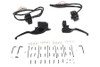 V-Twin - 22-1170 - Matte Black Handlebar Control Kit - Fits 2008-2013 Harley-Davidson FLHT, FLHX, FLHR