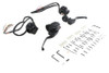 V-Twin - 22-1170 - Matte Black Handlebar Control Kit - Fits 2008-2013 Harley-Davidson FLHT, FLHX, FLHR