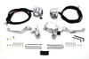 V-Twin - 22-1524 - Handlebar Control Kit with Switches Chrome - Fits 2007-2013 Harley-Davidson XL