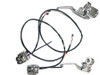 V-Twin - 22-1842 - Handlebar Control Kit Chrome - Fits 2014-2020 Harley-Davidson XL