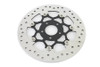 V-Twin - 23-0233 - Floating Stainless Steel, Black & Polished 11.8 inch Front B - Fits 2015-2020 Harley-Davidson FLST, 2014-2020 XL, 2015-2020 FXST, FLRT