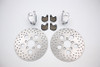 V-Twin - 23-0259 - Front Dual Disc Calipers and 10 inch Disc Kit - Fits 1980-1983 Harley-Davidson FXWG, 1978-1983 XL, FX