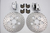 V-Twin - 23-0259 - Front Dual Disc Calipers and 10 inch Disc Kit - Fits 1980-1983 Harley-Davidson FXWG, 1978-1983 XL, FX